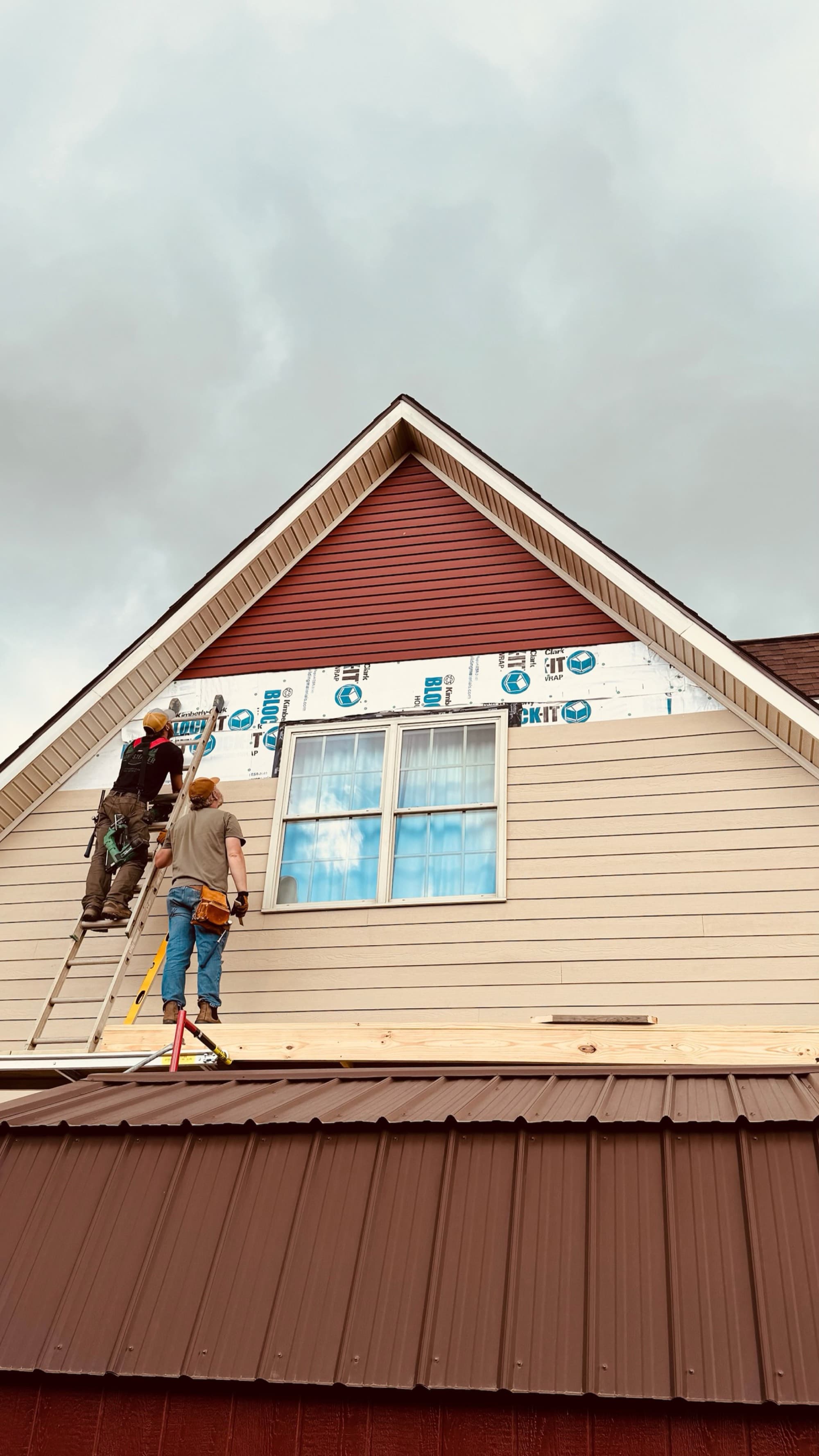 Siding Installation, New Construction project in the NC High Country